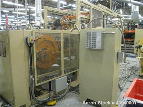 Used Welex Co-Extrusion Sheet Line consisting of the following:  (1) Welex 4.5" screw diameter, 36:1 L/D ratio. Electrically heated, water cooled side vented barrel. Unit driven by a 250 hp DC motor ...