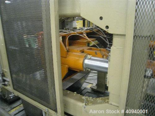 Used Welex Co-Extrusion Sheet Line consisting of the following:  (1) Welex 4.5" screw diameter, 36:1 L/D ratio. Electrically heated, water cooled side vented barrel. Unit driven by a 250 hp DC motor ...