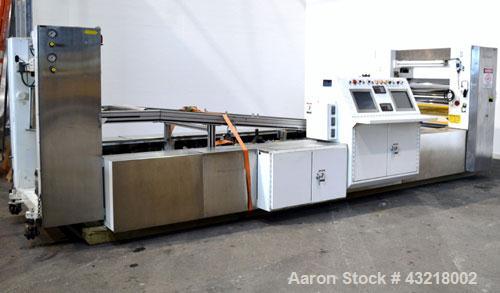 Used Welex 41’’ Wide Sheet Extrusion Downstream Consisting Of: (1) Welex 3 Roll sheet stack. (3) 41’’ wide x 12’’ diameter chrome plated cored rolls, driven by a 3hp DC gear motor. Approximate 17’ lo...