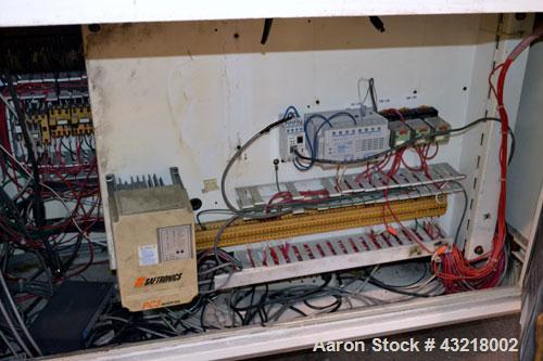 Used Welex 41’’ Wide Sheet Extrusion Downstream Consisting Of: (1) Welex 3 Roll sheet stack. (3) 41’’ wide x 12’’ diameter chrome plated cored rolls, driven by a 3hp DC gear motor. Approximate 17’ lo...