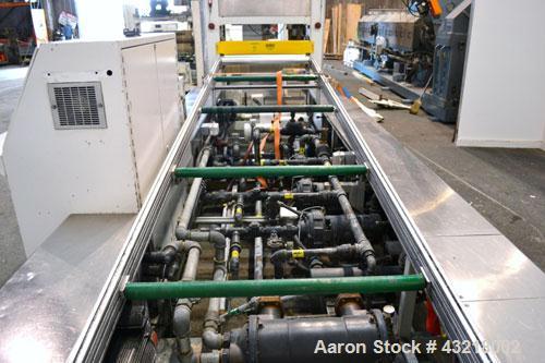 Used Welex 41’’ Wide Sheet Extrusion Downstream Consisting Of: (1) Welex 3 Roll sheet stack. (3) 41’’ wide x 12’’ diameter chrome plated cored rolls, driven by a 3hp DC gear motor. Approximate 17’ lo...