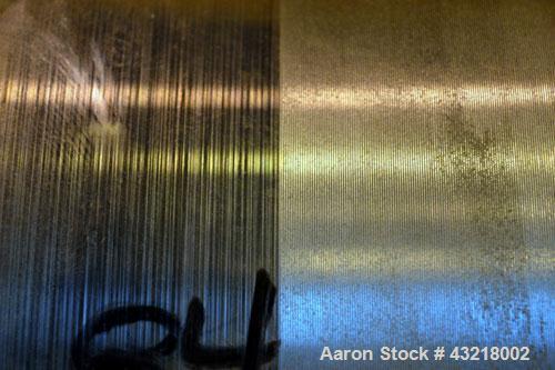 Used Welex 41’’ Wide Sheet Extrusion Downstream Consisting Of: (1) Welex 3 Roll sheet stack. (3) 41’’ wide x 12’’ diameter chrome plated cored rolls, driven by a 3hp DC gear motor. Approximate 17’ lo...