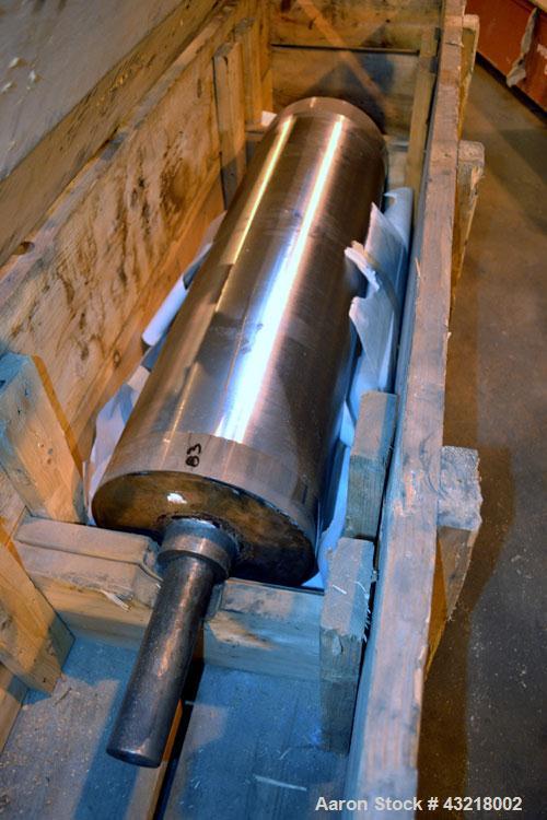 Used Welex 41’’ Wide Sheet Extrusion Downstream Consisting Of: (1) Welex 3 Roll sheet stack. (3) 41’’ wide x 12’’ diameter chrome plated cored rolls, driven by a 3hp DC gear motor. Approximate 17’ lo...