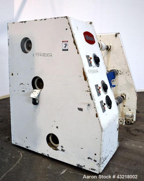 Used Welex 41’’ Wide Sheet Extrusion Downstream Consisting Of: (1) Welex 3 Roll sheet stack. (3) 41’’ wide x 12’’ diameter chrome plated cored rolls, driven by a 3hp DC gear motor. Approximate 17’ lo...