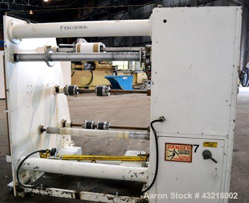 Used Welex 41’’ Wide Sheet Extrusion Downstream Consisting Of: (1) Welex 3 Roll sheet stack. (3) 41’’ wide x 12’’ diameter chrome plated cored rolls, driven by a 3hp DC gear motor. Approximate 17’ lo...