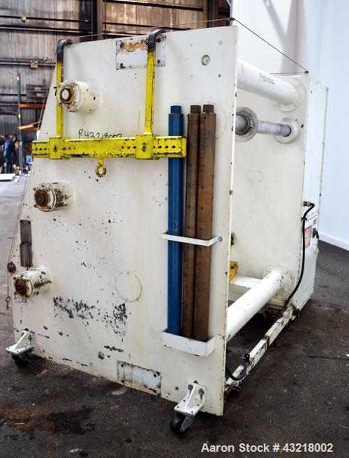 Used Welex 41’’ Wide Sheet Extrusion Downstream Consisting Of: (1) Welex 3 Roll sheet stack. (3) 41’’ wide x 12’’ diameter chrome plated cored rolls, driven by a 3hp DC gear motor. Approximate 17’ lo...