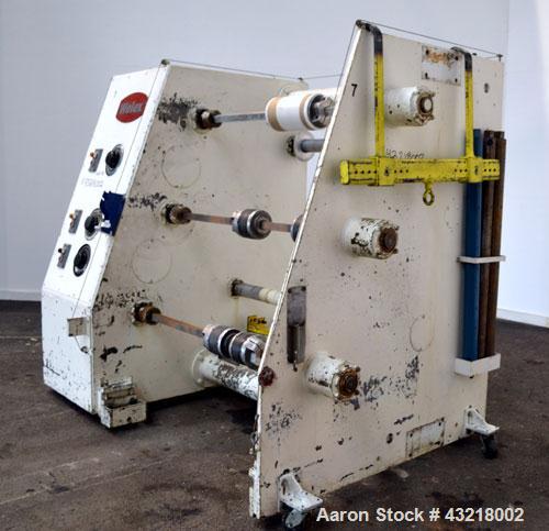 Used Welex 41’’ Wide Sheet Extrusion Downstream Consisting Of: (1) Welex 3 Roll sheet stack. (3) 41’’ wide x 12’’ diameter chrome plated cored rolls, driven by a 3hp DC gear motor. Approximate 17’ lo...