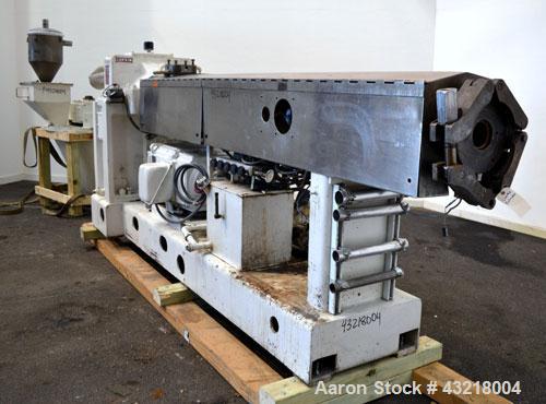 Used Welex 41’’ Wide Sheet Extrusion Line Consisting Of: (1) Welex 3-1/2’’ single screw extruder, approximate 30 to 1 L/R ratio. Electrically heated, water cooled with closed loop system with tank, p...