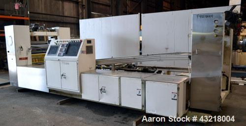 Used Welex 41’’ Wide Sheet Extrusion Line Consisting Of: (1) Welex 3-1/2’’ single screw extruder, approximate 30 to 1 L/R ratio. Electrically heated, water cooled with closed loop system with tank, p...