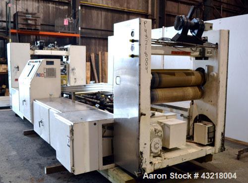 Used Welex 41’’ Wide Sheet Extrusion Line Consisting Of: (1) Welex 3-1/2’’ single screw extruder, approximate 30 to 1 L/R ratio. Electrically heated, water cooled with closed loop system with tank, p...