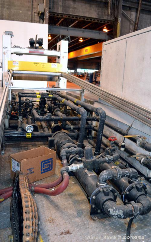 Used Welex 41’’ Wide Sheet Extrusion Line Consisting Of: (1) Welex 3-1/2’’ single screw extruder, approximate 30 to 1 L/R ratio. Electrically heated, water cooled with closed loop system with tank, p...