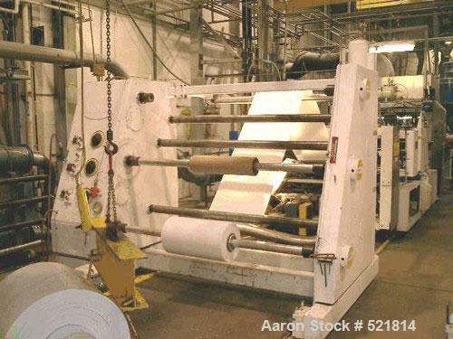 USED: 77" wide Welex sheet extrusion downstream consisting of the following: 18" O.D. x 77" wide 3 roll sheet extrusion stack consisting of (3) polished chrome rolls with (3) spare chrome rolls inclu...