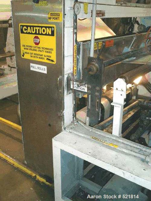 USED: 77" wide Welex sheet extrusion downstream consisting of the following: 18" O.D. x 77" wide 3 roll sheet extrusion stack consisting of (3) polished chrome rolls with (3) spare chrome rolls inclu...