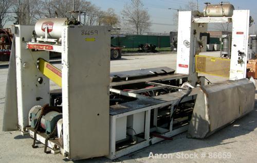 Used Welex Sheet Extrusion Downstream Stack. 3 rolls measure 18" diameter x 41" face width. Two chrome, one ceramic. Rolls are chain driven by a 5 HP DC drive. Pneumatically operated roll closure. Un...