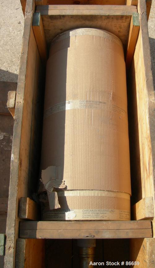 Used Welex Sheet Extrusion Downstream Stack. 3 rolls measure 18" diameter x 41" face width. Two chrome, one ceramic. Rolls are chain driven by a 5 HP DC drive. Pneumatically operated roll closure. Un...