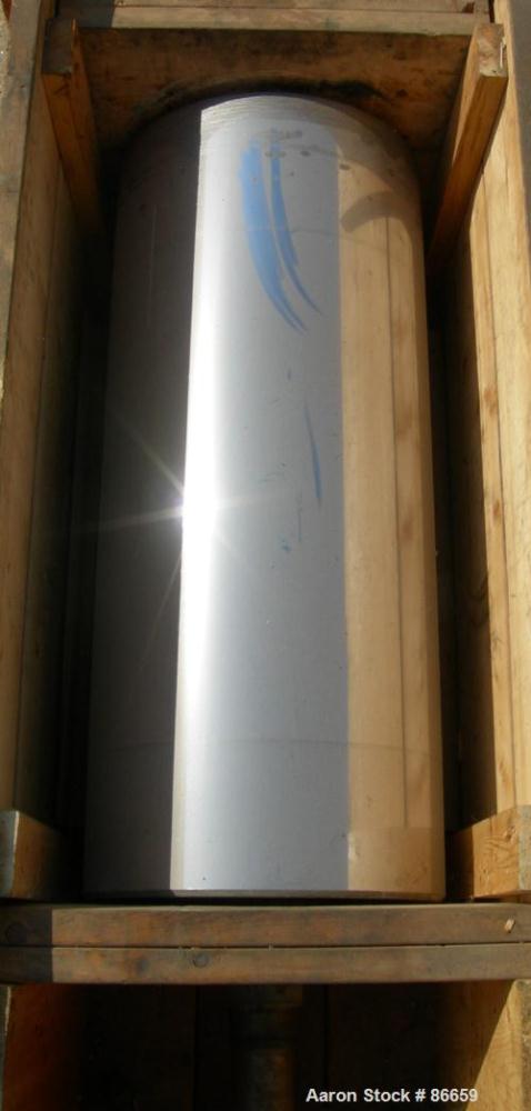 Used Welex Sheet Extrusion Downstream Stack. 3 rolls measure 18" diameter x 41" face width. Two chrome, one ceramic. Rolls are chain driven by a 5 HP DC drive. Pneumatically operated roll closure. Un...