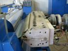 Used Complete Extrusion Line for Flat Sheet PP and PS. Film width up to 850 mm. Film thickness from 0.2 up to 1.5 mm. Consisting of: Kuhne screw diameter 70 mm x 33 D. 4 heating zones, cooling with f...