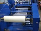 Used Complete Extrusion Line for Flat Sheet PP and PS. Film width up to 850 mm. Film thickness from 0.2 up to 1.5 mm. Consisting of: Kuhne screw diameter 70 mm x 33 D. 4 heating zones, cooling with f...