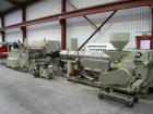 Used-1200mm (3.9’) Amut Sheet Line; 90mm (3.5’’) 32:1 l/d single screw extruder, 117 kW (156 hp) motor, electrically heated,...