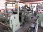 Used Bandera Sheet Manufacturing Line. Comprised of: (1) Bandera extruder model TR-100, 3.9” (100mm) diameter screw, 30 L/D with degasser, 130 HP drive, with filter changer. (1) Bandera co-extruder m...