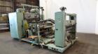 Used 3 Roll Chill Roll Stand, Cincinnati Milacron Model Roll Stack Stand, Serial #X70A0100081. 3-Roll vertical chrome polishing roll stack, 18