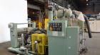 Used 3 Roll Chill Roll Stand, Cincinnati Milacron Model Roll Stack Stand, Serial #X70A0100081. 3-Roll vertical chrome polishing roll stack, 18