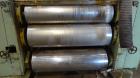Used 3 Roll Chill Roll Stand, Cincinnati Milacron Model Roll Stack Stand, Serial #X70A0100081. 3-Roll vertical chrome polishing roll stack, 18