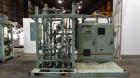 Used 3 Roll Chill Roll Stand, Cincinnati Milacron Model Roll Stack Stand, Serial #X70A0100081. 3-Roll vertical chrome polishing roll stack, 18