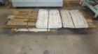 Used 3 Roll Chill Roll Stand, Cincinnati Milacron Model Roll Stack Stand, Serial #X70A0100081. 3-Roll vertical chrome polishing roll stack, 18