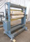 Used Crown Sheet Take Off System Consisting Of: (1) Crown 3 roll vertical down sheet stack. (2) 32'' Diameter x 60'' wide chrome plated cored rolls, (1) 18'' diameter x 60'' wide chrome plated cored ...