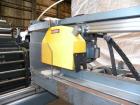 Used Crown Sheet Take Off System Consisting Of: (1) Crown 3 roll vertical down sheet stack. (2) 32'' Diameter x 60'' wide chrome plated cored rolls, (1) 18'' diameter x 60'' wide chrome plated cored ...