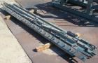 Used Crown Sheet Take Off System Consisting Of: (1) Crown 3 roll vertical down sheet stack. (2) 32'' Diameter x 60'' wide chrome plated cored rolls, (1) 18'' diameter x 60'' wide chrome plated cored ...