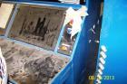 Used Davis Standard 46” Three Roll Vertical Roll Stand Sheet Line
