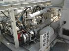 Used Davis Standard 3-Roll Stack. (3) 12’’ Diameter x 24’’ wide chrome matte cored rolls, driven by a 3 hp, 500 volt, 1750/2300 DC motor thru a reducer. Includes approximate 24’’ wide x 150’’ long co...