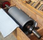 Used Davis Standard 3-Roll Stack. (3) 12’’ Diameter x 24’’ wide chrome matte cored rolls, driven by a 3 hp, 500 volt, 1750/2300 DC motor thru a reducer. Includes approximate 24’’ wide x 150’’ long co...