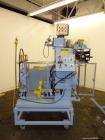 Used Killion 3 roll sheet stack with (3) top mounted pull rolls, (1) 4-1/2'' diameter x 10'' wide rubber roll, and (2) 4'' diameter x 10'' wide adhesive rolls, driven by a 1/4 hp DC gear motor, (3) m...