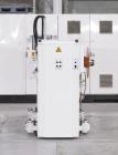 Used OMV Sheet Extrusion Line Consisting Of: (1) OMV 80mm (3.14”) single screw extruder, model D80AR+GP+CAL/TRA, approximate 32 to 1 L/D ratio. Electrically heated, water cooled 6 zone non-vented bar...
