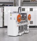 Used OMV Sheet Extrusion Line Consisting Of: (1) OMV 80mm (3.14”) single screw extruder, model D80AR+GP+CAL/TRA, approximate 32 to 1 L/D ratio. Electrically heated, water cooled 6 zone non-vented bar...