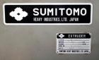 Used Sumitomo Heavy Industries EC 075-T Tandem Extrusion Coating Line, laminator for producing laminated foil for tubes for cosmetic production. Capable of producing ABL foil from 5 layer film with a...