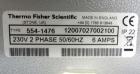 Unused- Thermo Fisher Scientific Sheet & Ribbon Haul-Off System Type 554-1476, Consisting Of: (1) Chill Roll with (3) Approximate 8” wide x 4-1/4” diameter cored rolls, rated 5 bar (75psi) maximum at...