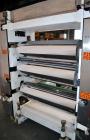 Used Welex 41’’ Wide Sheet Extrusion Downstream Consisting Of: (1) Welex 3 Roll sheet stack. (3) 41’’ wide x 12’’ diameter chrome plated cored rolls, driven by a 3hp DC gear motor. Approximate 17’ lo...