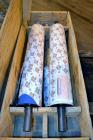 Used Welex 41’’ Wide Sheet Extrusion Downstream Consisting Of: (1) Welex 3 Roll sheet stack. (3) 41’’ wide x 12’’ diameter chrome plated cored rolls, driven by a 3hp DC gear motor. Approximate 17’ lo...