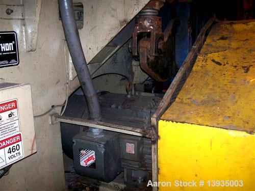Unused-Marathon Shredder, Model SS-52-100, Single Shaft Shredder. 51” x 58” throat size opening, hydraulic feed, 100 horsepower, Allen Bradley controls, includes conveyor. Mfg 2003.