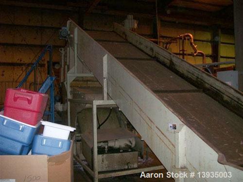 Unused-Marathon Shredder, Model SS-52-100, Single Shaft Shredder. 51” x 58” throat size opening, hydraulic feed, 100 horsepower, Allen Bradley controls, includes conveyor. Mfg 2003.