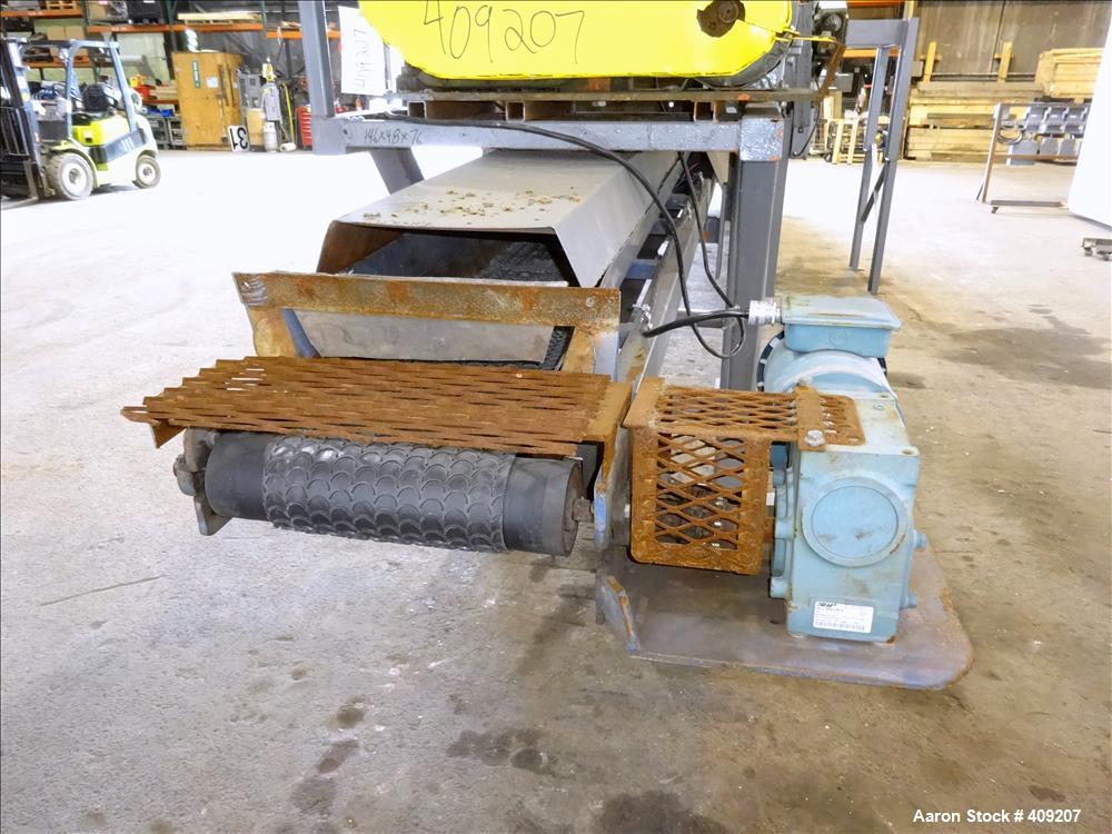 Used Dual Rotor Shredder, Carbon Steel. Approximate chamber 60" x 18".
