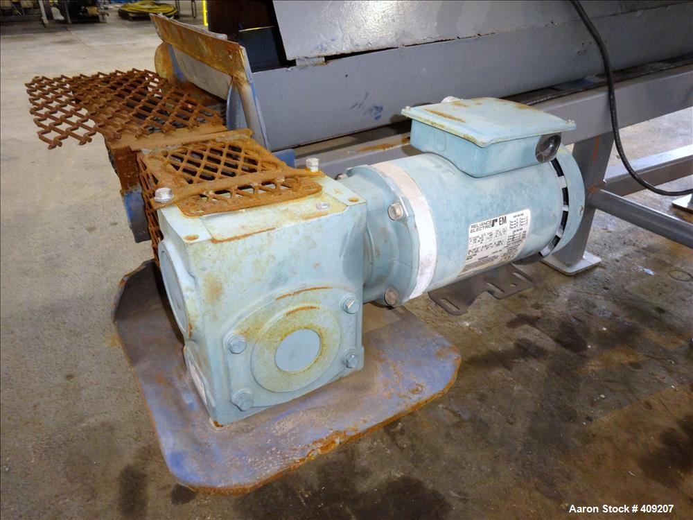 Used Dual Rotor Shredder, Carbon Steel. Approximate chamber 60" x 18".