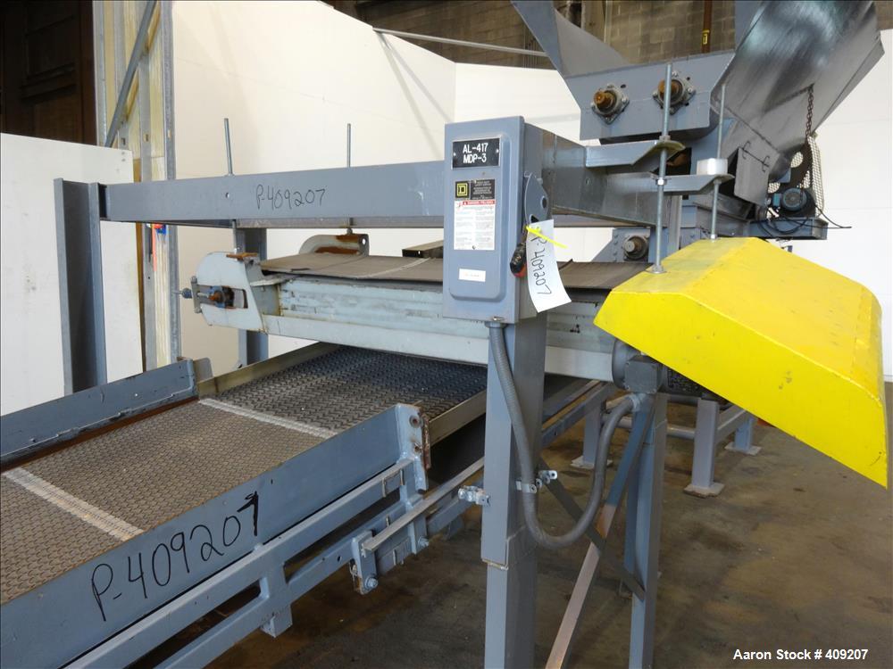 Used Dual Rotor Shredder, Carbon Steel. Approximate chamber 60" x 18".
