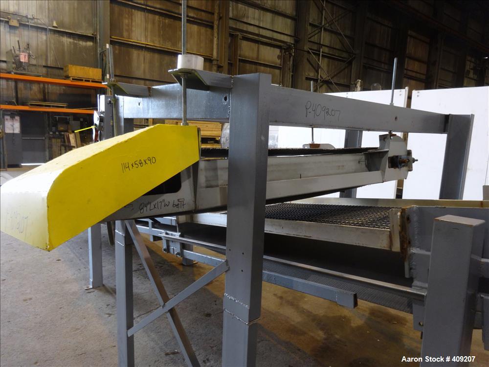 Used Dual Rotor Shredder, Carbon Steel. Approximate chamber 60" x 18".