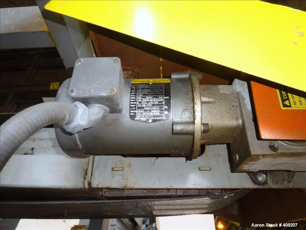 Used Dual Rotor Shredder, Carbon Steel. Approximate chamber 60" x 18".