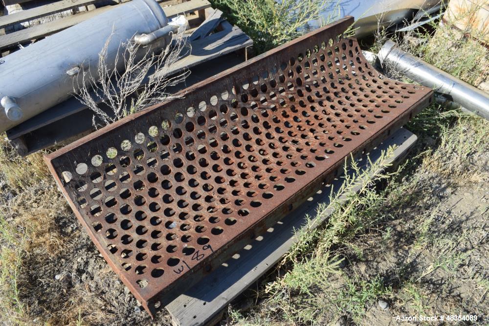 Used Diesel driven shredder trailer. With a 53" wide rotor, 54" wide infeed conveyor, 36" wide discharge conveyor, John Deere 6.8 liter PowerTech diesel engine. Mounted on a dual axel trailer.
